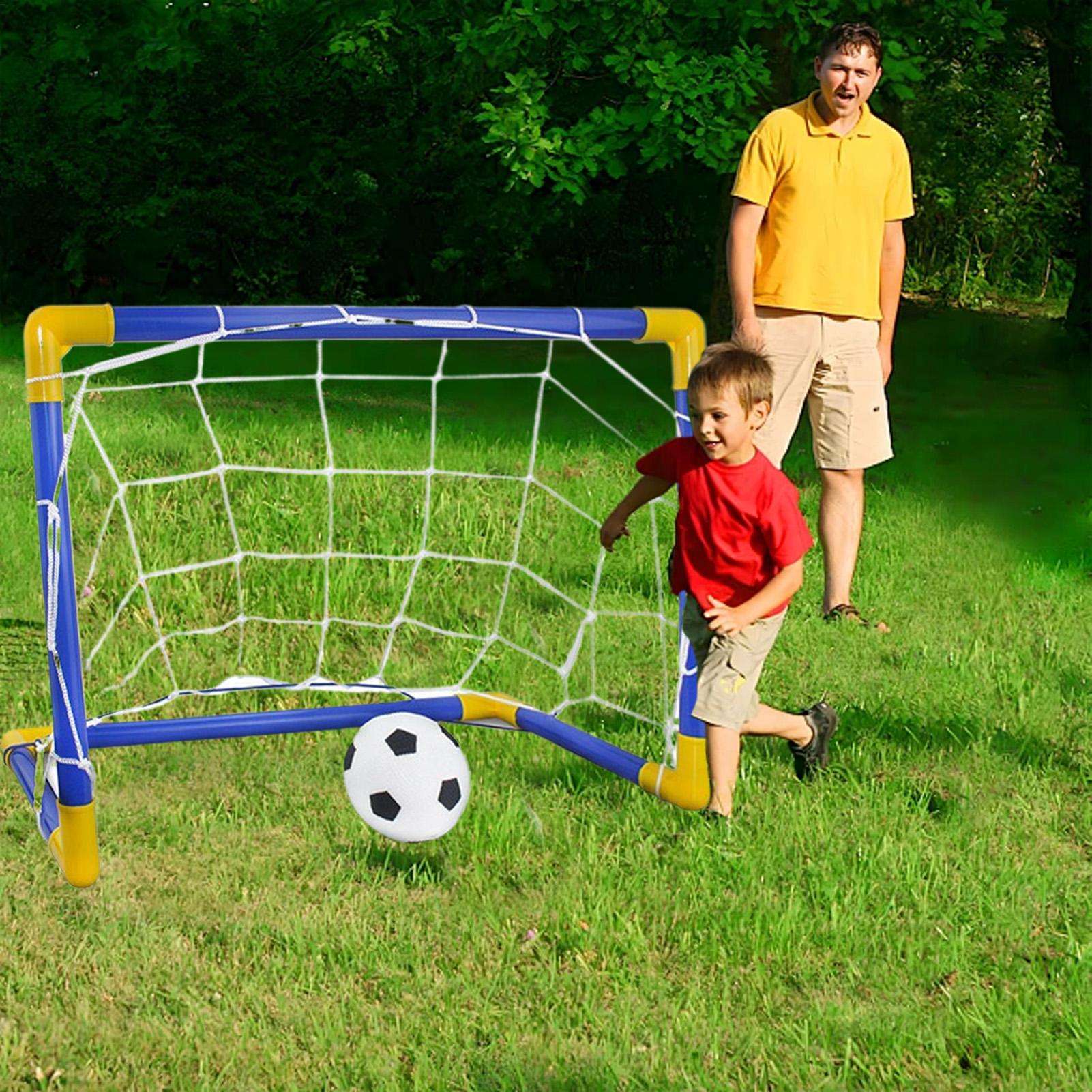 Kids Outdoor Lawn Equipment - 펌프가 포함된 어린이 축구 네트 재미있는