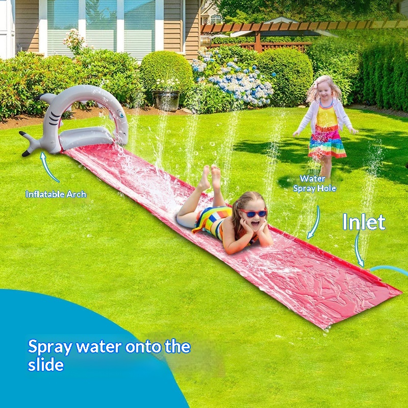 Kids Outdoor Water Sprinkler - 어린이 정원용 풍선 고래 물놀이 슬라이드