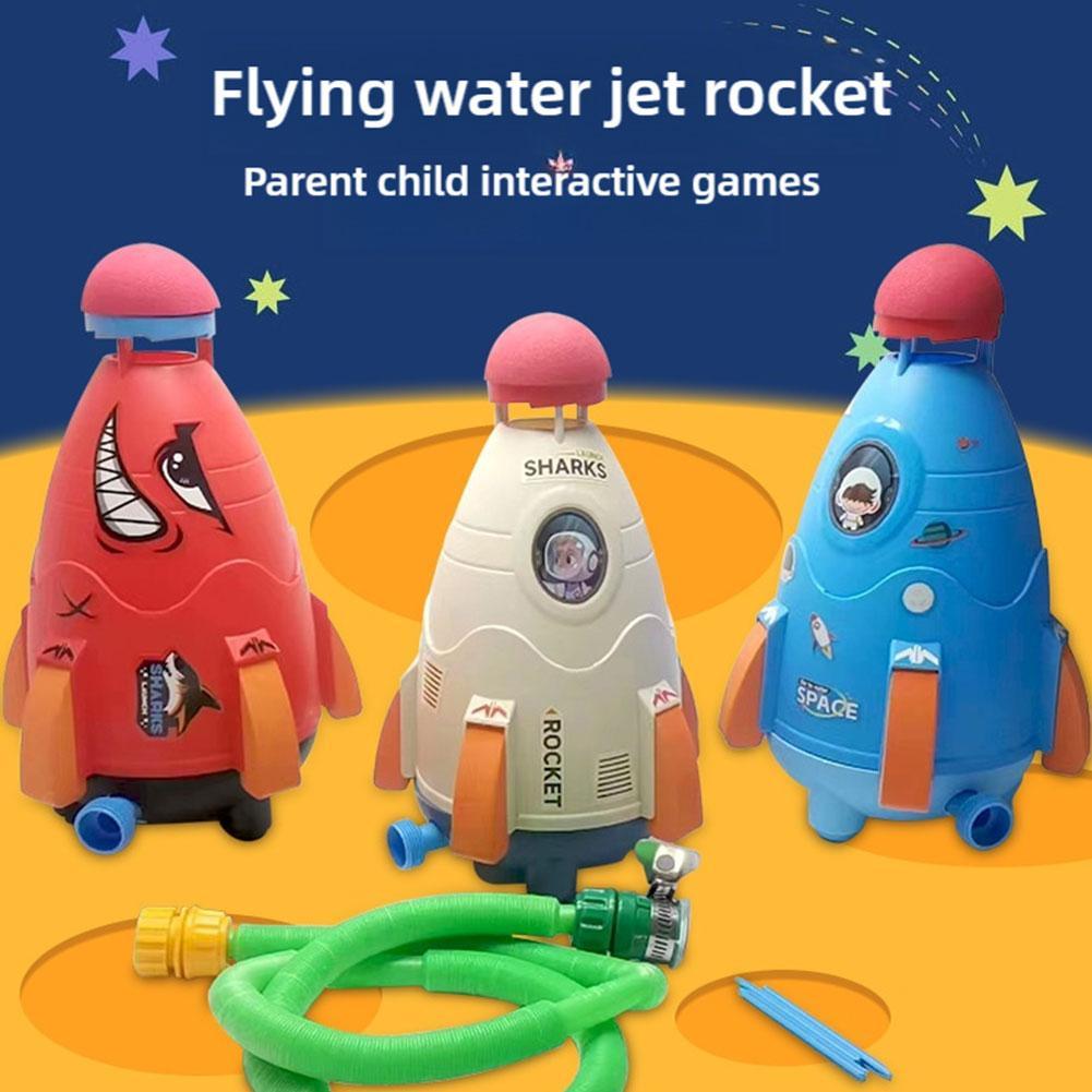 Kids Outdoor Water Sprinkler - 로켓 발사기 장난감 로켓 물 스프링클러