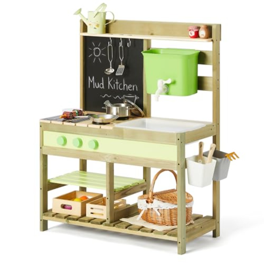 Kids Outdoor Mud Table - 어린이용 야외 진흙놀이 주방: 4.8L 물탱크
