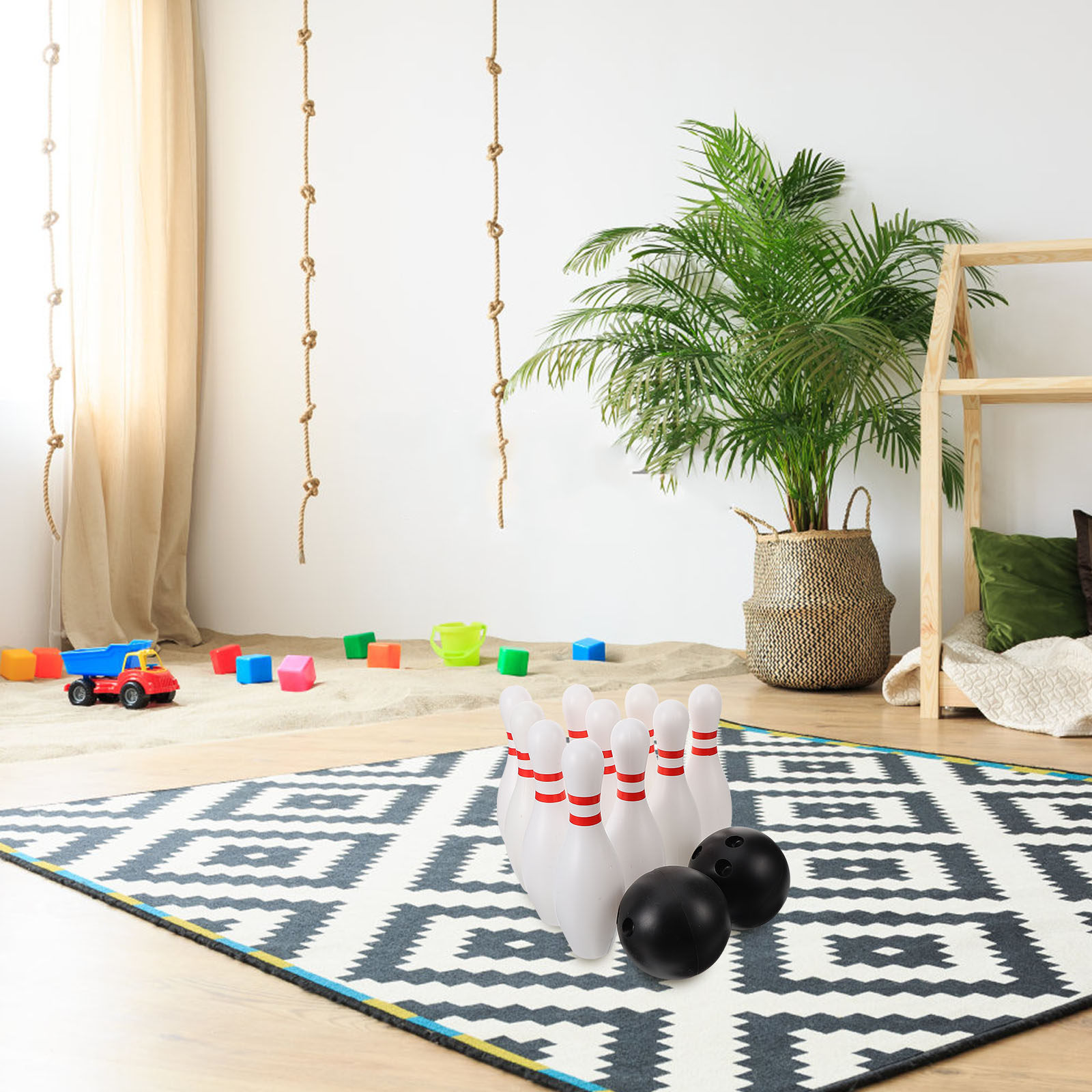 Kids Indoor Outdoor Games - 1 세트 볼링 공 세트 플라스틱