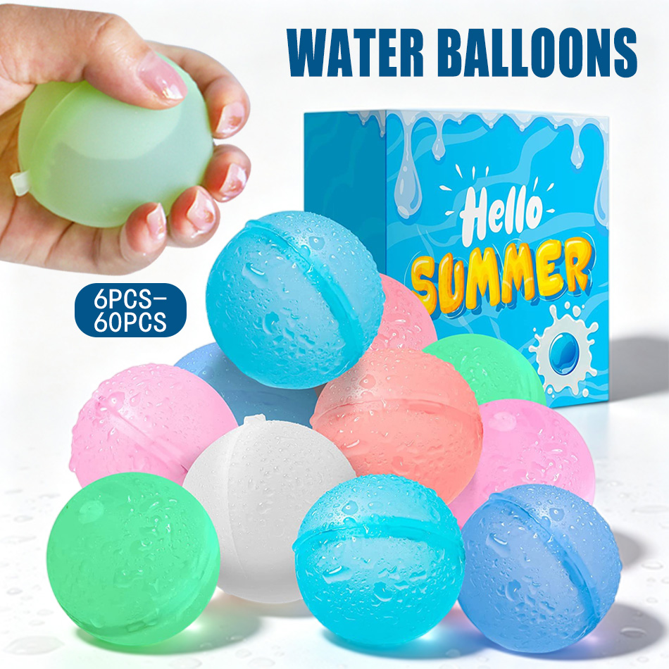 Kids Outdoor Water Play - 새로운 재사용 가능한 물풍선, 재충전 가능한