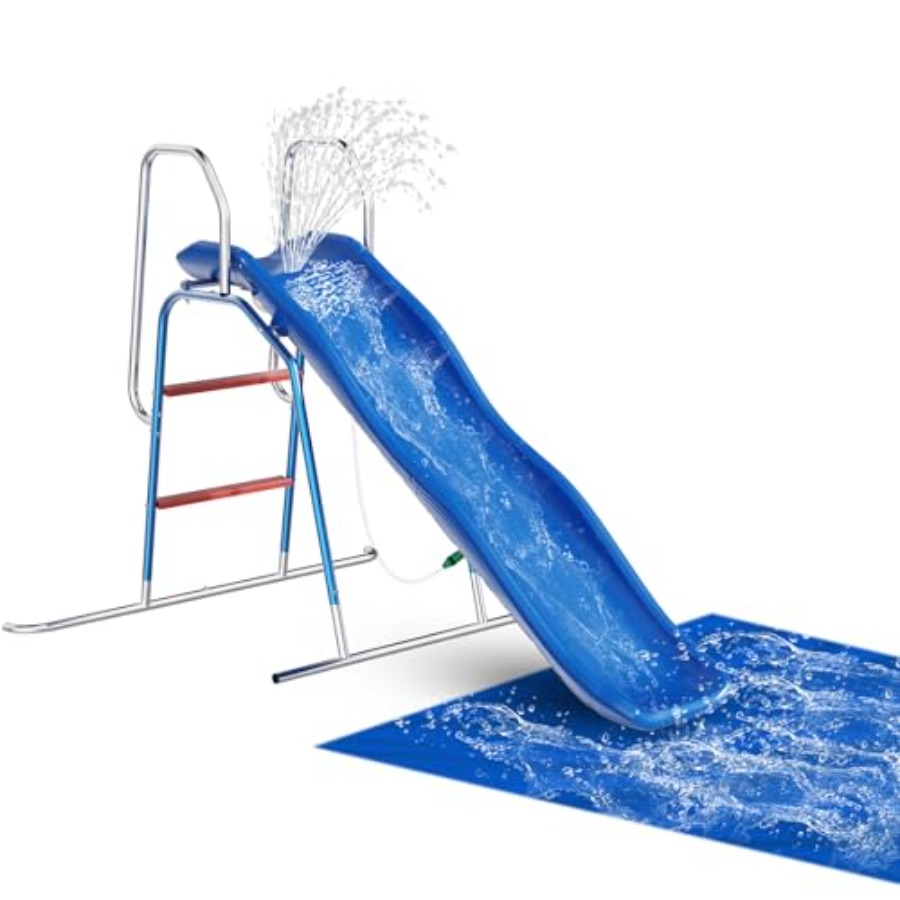 Kids Outdoor Water Sprinkler - 어린이용 뒷마당 물 미끄럼틀, PVC 소재,