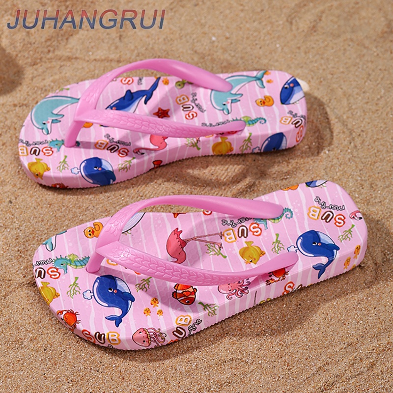 Kids Indoor Outdoor Slippers - 유아용 플립플랍 샌들, 귀여운 뒷끈 샌들,