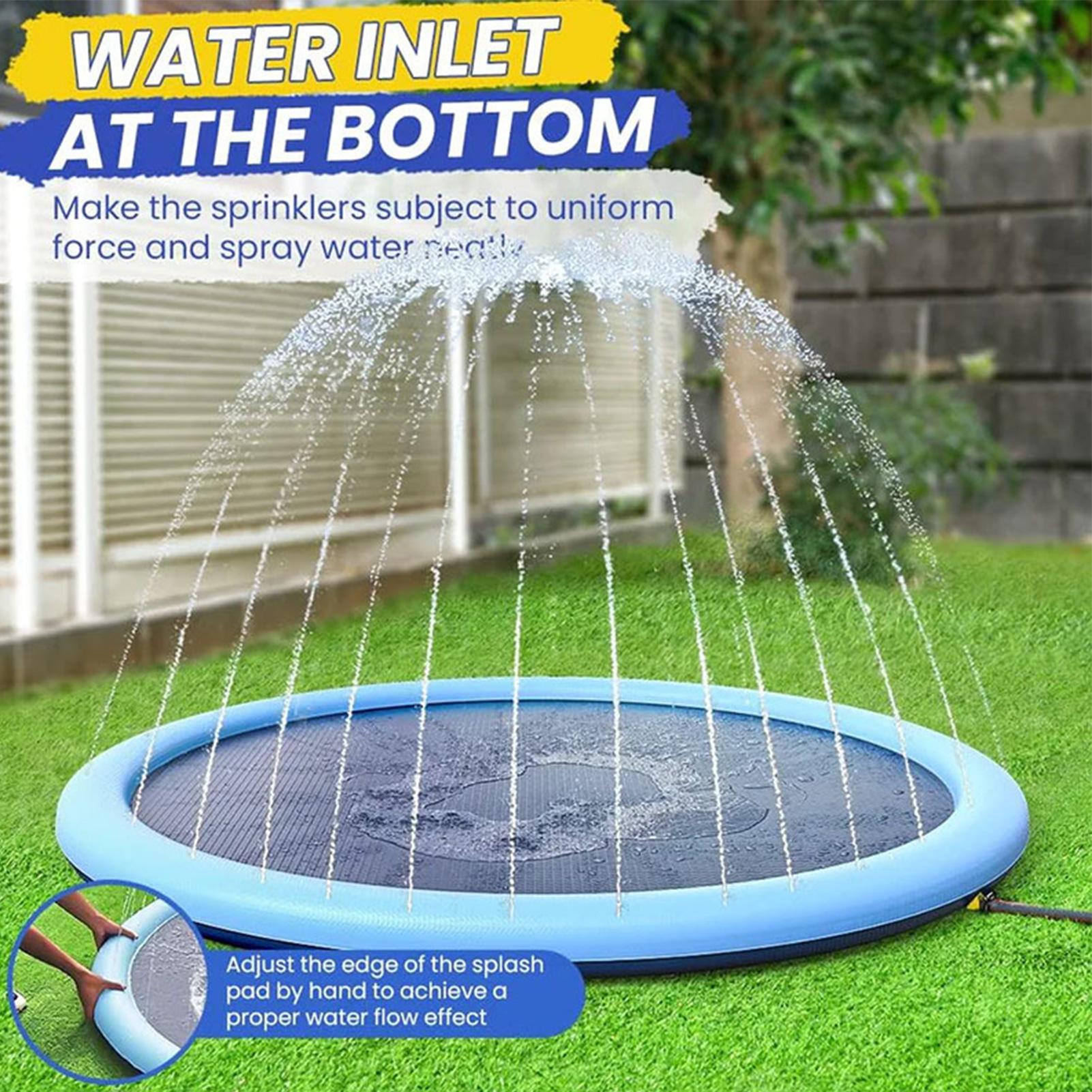 Kids Outdoor Water Sprinkler - 어린이 스프링클러 놀이 매트, 스프레이 기능