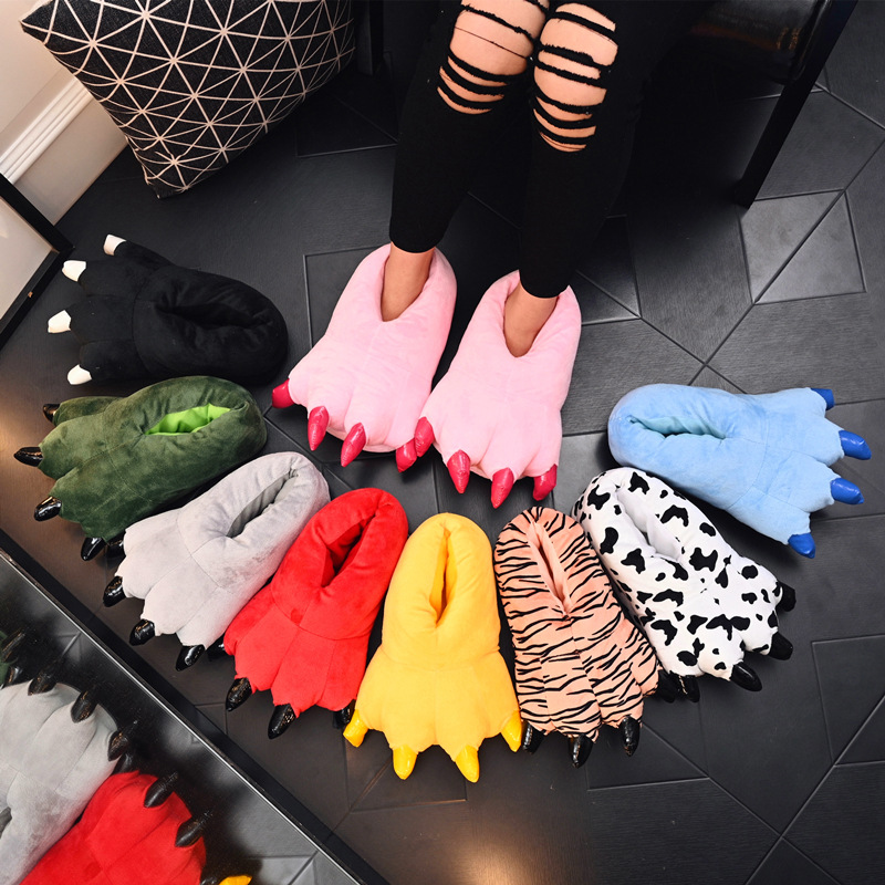 어린이를위한 동물 발톱 슬리퍼 소년 5 ~ 6 7 8  - Kids Indoor Outdoor Slippers 리뷰 및 가격