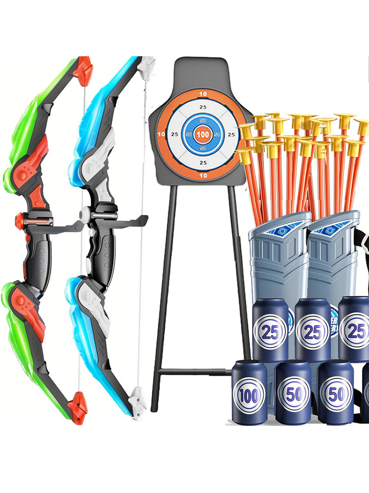 어린이 LED 양궁 장난감 세트, 손과 눈의 조정 훈련 - Kids Outdoor Archery Set 리뷰 및 가격
