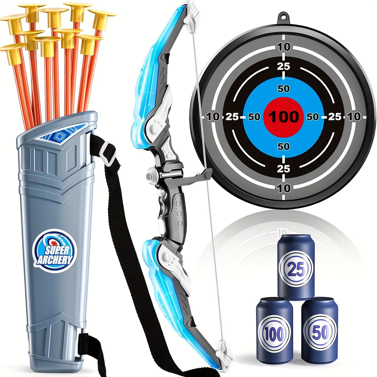 어린이 야외 스포츠 장난감 LED 라이트 활과 화살 세 - Kids Outdoor Archery Set 리뷰 및 가격
