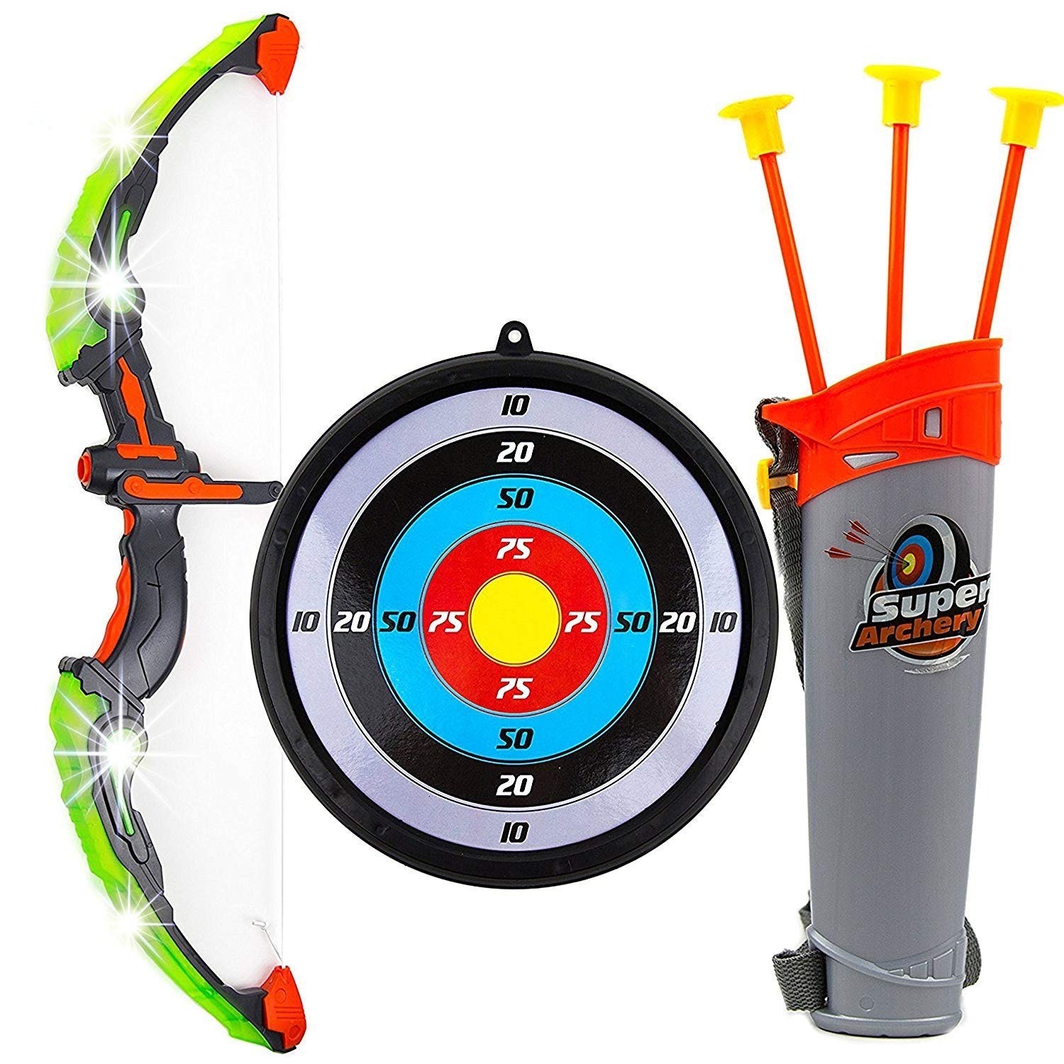 어린이 활과 화살 세트 LED 라이트 업 아처리 장난감 - Kids Outdoor Archery Set 리뷰 및 가격