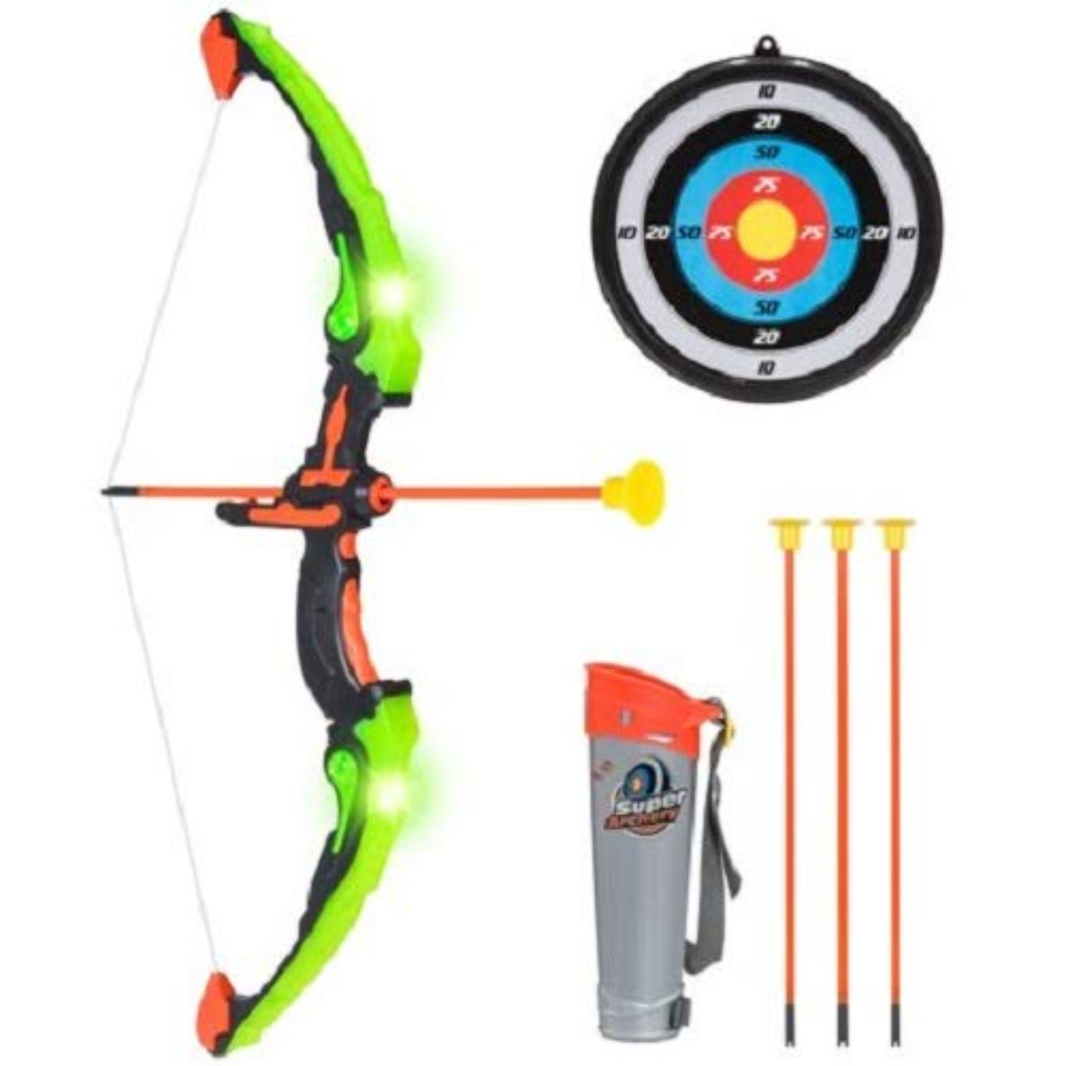 어린이 활과 화살 세트 LED 라이트 업 아처리 장난감 - Kids Outdoor Archery Set 리뷰 및 가격
