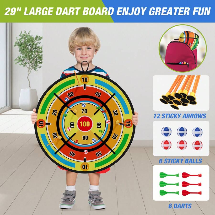 2팩 어린이용 활과 화살 세트, 29인치 대형 다트보드 - Kids Outdoor Archery Set 리뷰 및 가격
