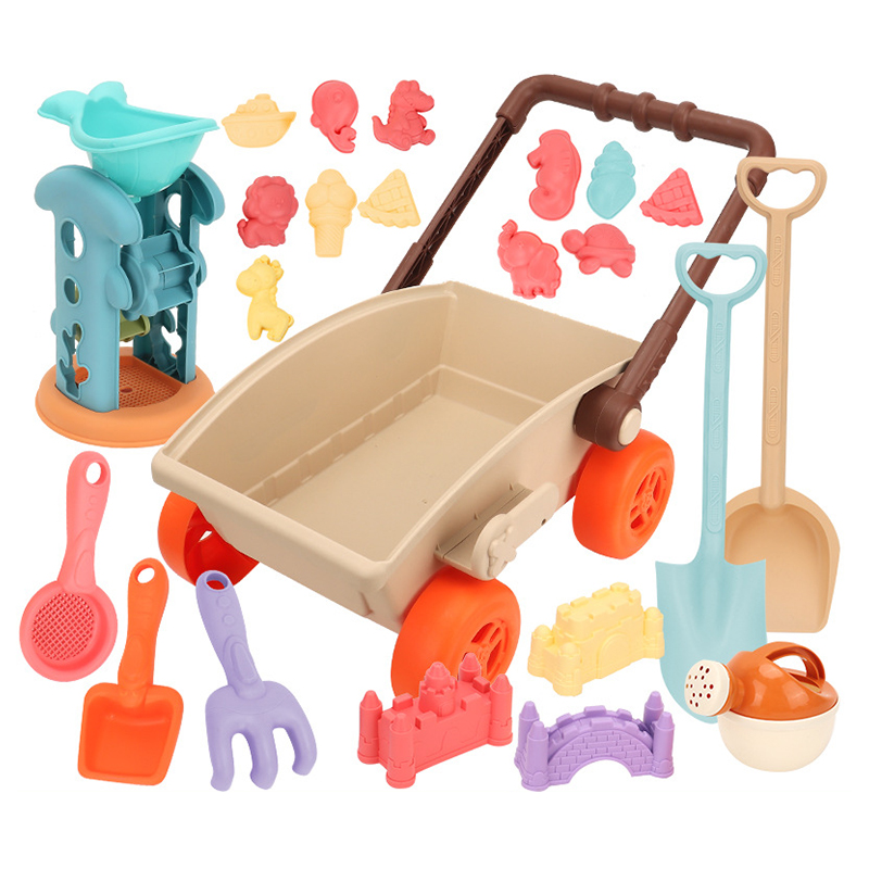 어린이 트롤리 비치 놀이 장난감 모래놀이 삽 동물 몰드 - Kids Outdoor Water Play 리뷰 및 가격