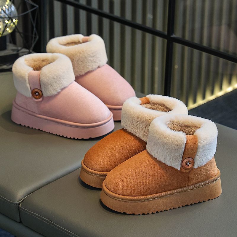 어린이 겨울 슬리퍼 하이탑 밀폐형 면화 신발 플리스 안 - Kids Indoor Outdoor Slippers 리뷰 및 가격
