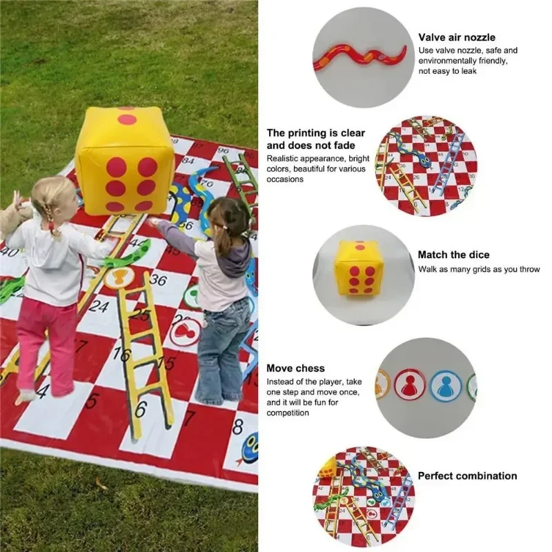 방수 뱀 사다리 게임 매트 어린이를위한 휴대용 플레이  - Kids Outdoor Mat Waterproof 리뷰 및 가격