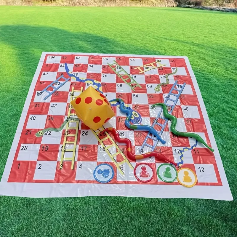 방수 뱀 사다리 게임 매트 어린이를위한 휴대용 플레이  - Kids Outdoor Mat Waterproof 리뷰 및 가격