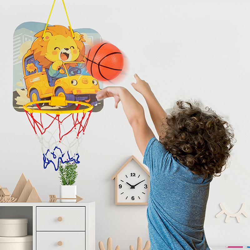 어린이 조절 가능한 농구대 만화 동물 모양 슈팅 바스켓 - Kids Indoor Outdoor Games 리뷰 및 가격