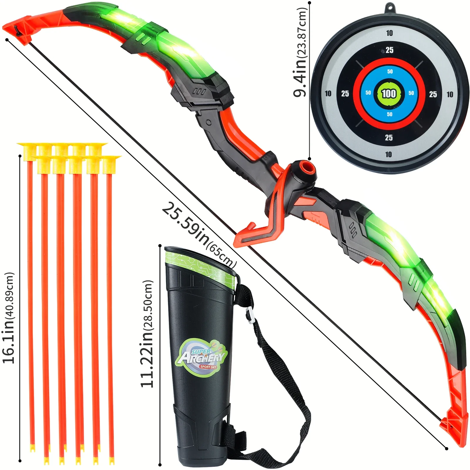 어린이 LED 양궁 장난감 세트, 손과 눈의 협응 훈련 - Kids Outdoor Archery Set 리뷰 및 가격
