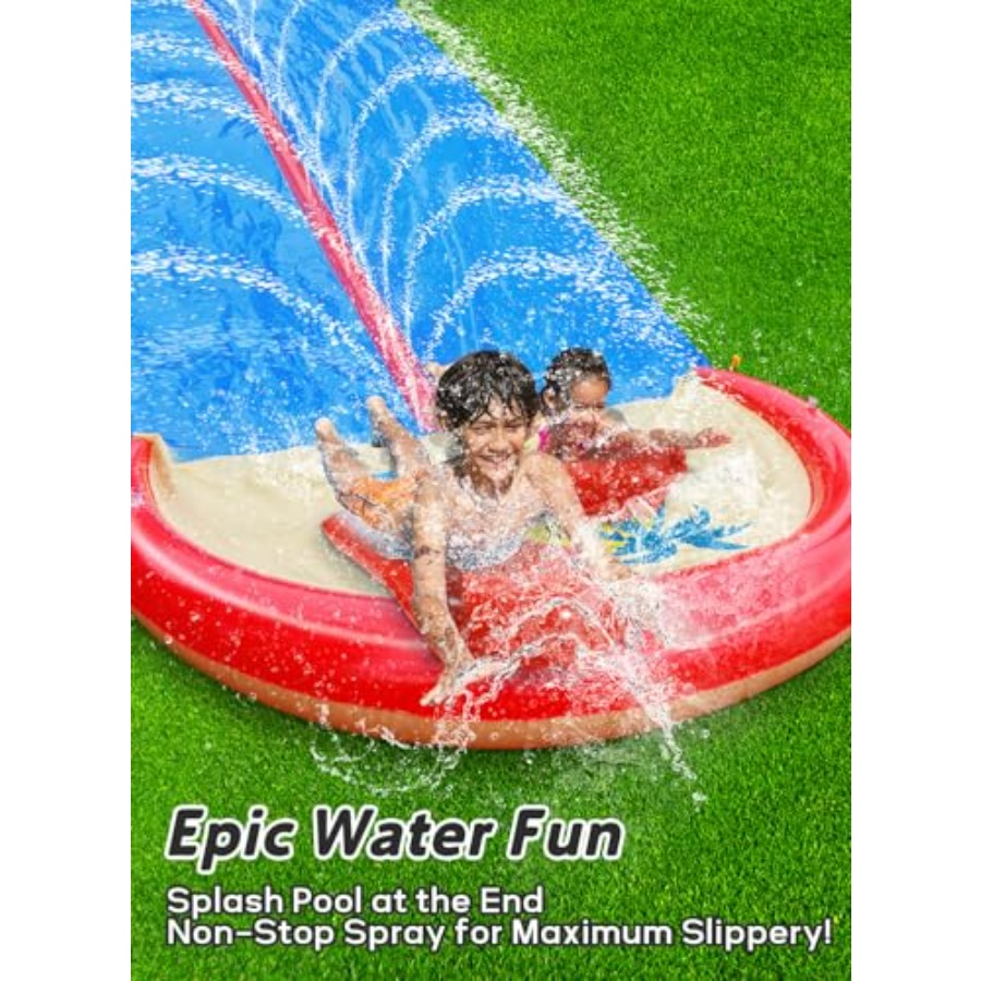 어린이와 성인을 위한 야외 마당 물 미끄럼틀, 고강도  - Kids Outdoor Water Sprinkler 리뷰 및 가격