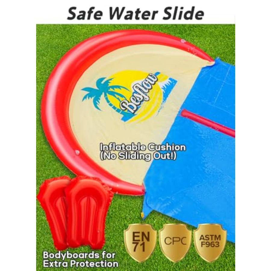 어린이와 성인을 위한 야외 마당 물 미끄럼틀, 고강도  - Kids Outdoor Water Sprinkler 리뷰 및 가격